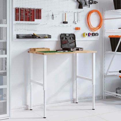 Работна маса 100x60x(71,5-98) cm Дъб от масивна дървесина