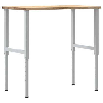 Работна маса 100x60x(71,5-98) cm Дъб от масивна дървесина