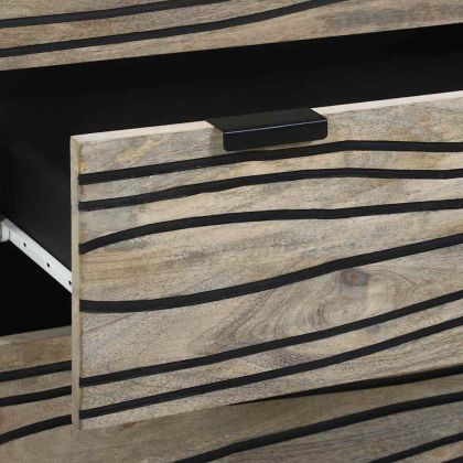 Комплект мебели за баня с чекмедже 3 pcs Бяло Инженерно дърво