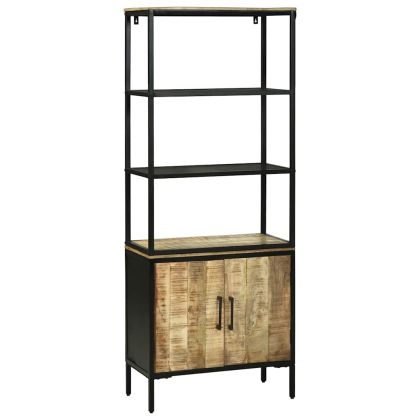 Висок шкаф Кафяво 70 x 35 x 180 см Масивна дървесина от манго