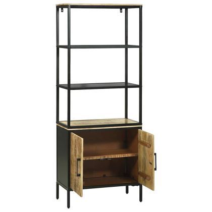 Висок шкаф Кафяво 70 x 35 x 180 см Масивна дървесина от манго