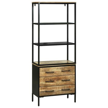 Висок шкаф Кафяво 70 x 35 x 180 см Масивна дървесина от манго