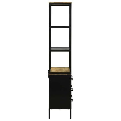 Висок шкаф Кафяво 70 x 35 x 180 см Масивна дървесина от манго