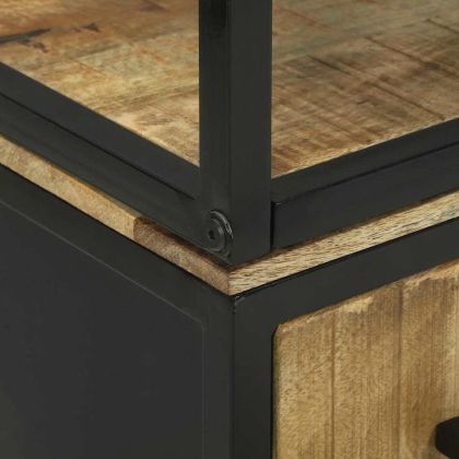 Висок шкаф Кафяво 70 x 35 x 180 см Масивна дървесина от манго