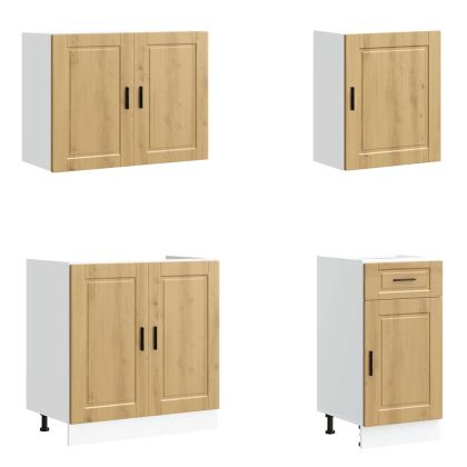 Комплект кухненски шкафове от 7 части Kalmar, инженерно дърво