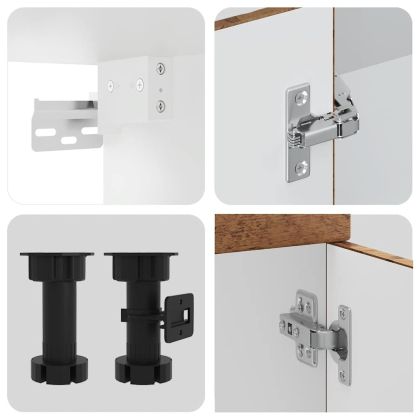 Комплект кухненски шкафове от 8 части Kalmar, инженерно дърво