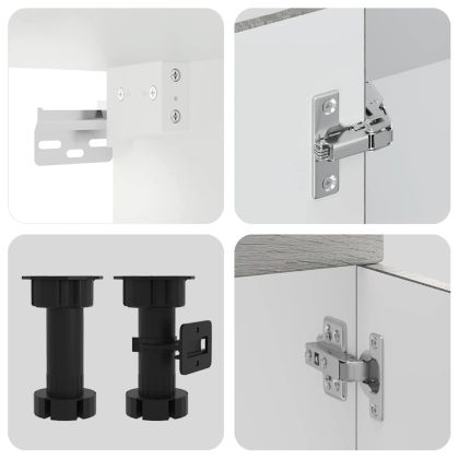 Комплект кухненски шкафове от 8 части Kalmar, инженерно дърво