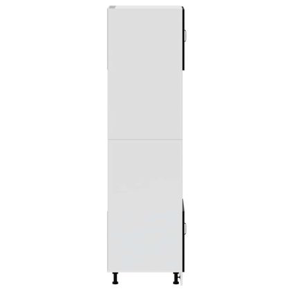 Шкафове за фурна 2 бр Porto, черен, инженерно дърво