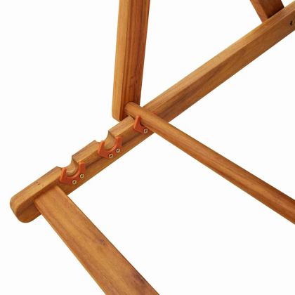 Шезлонг с възглавница 2 pcs Кафяво 61.5 x 123 x 82cm