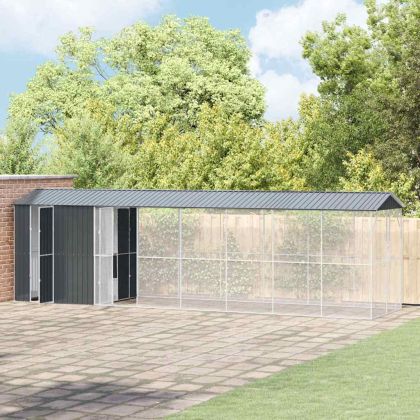 Клетка за птици Антрацит 860 x 208 x 247 см Поцинкована стомана