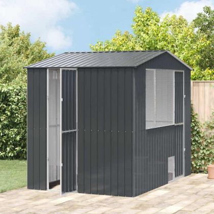 Клетка за птици Антрацит 215 x 310 x 247 см Поцинкована стомана