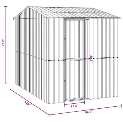 Клетка за птици Антрацит 215 x 310 x 247 см Поцинкована стомана