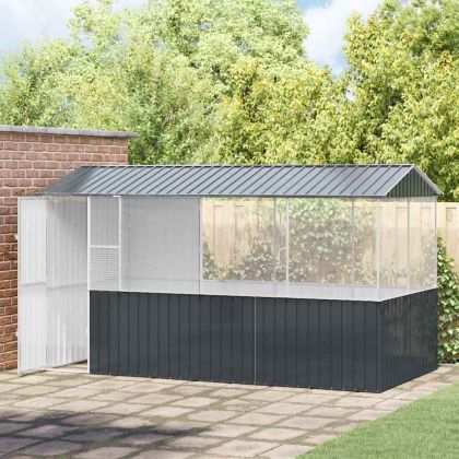 Клетка за птици Антрацит 410 x 210 x 230 см Поцинкована стомана