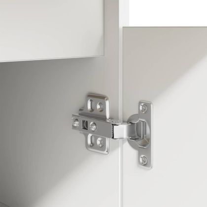 Бюро с чекмедже с рафт Бяло 140 x 49 x 76 см Инженерно дърво