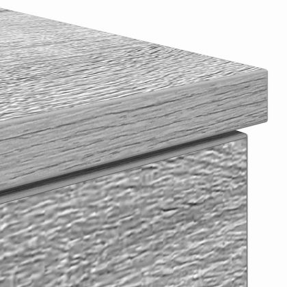 Бюро с чекмедже Сив сонома 140 x 49 x 76 см Инженерно дърво