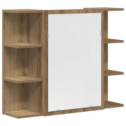 Комплект мебели за баня от 4 части Дъб артизан инженерно дърво