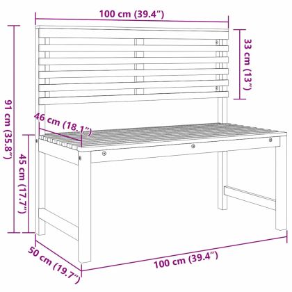 Комплект градинска пейка 5 pcs Кафяво Акациево дърво масив
