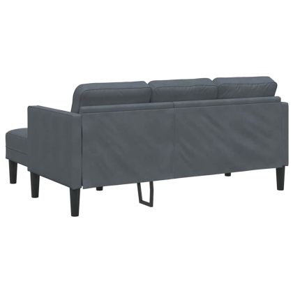 Комплект дивани 2 pcs Тъмносив 173 x 131 x 67 см Кадифе
