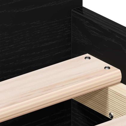 Рамка за легло Черния дъб 193 x 78 x 50 см Инженерно дърво