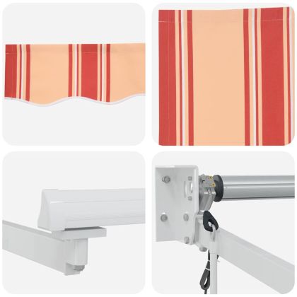 Сенник На райета жълто и оранжево 3,5 x 2,5 m Полиестер и метал