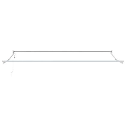 Сгъваем навес Оранжево и кафяво 500 × 300 cm Текстил и Метал