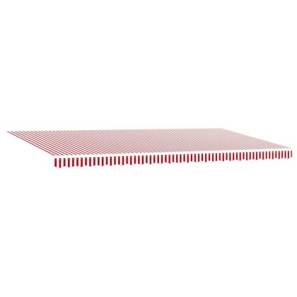 Сгъваем навес 600 × 300 cm Червен и бял