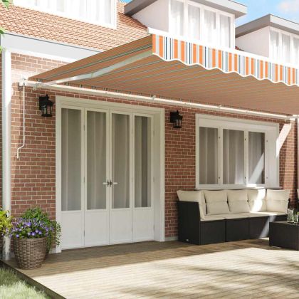 Сгъваем навес 600 × 300 cm Многоцветен