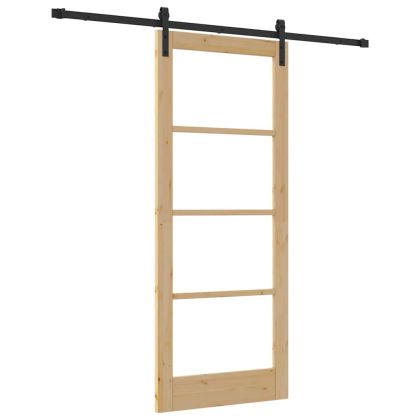Преплъзваща се врата ORKDAL Естествено и черно 83 x 202 см