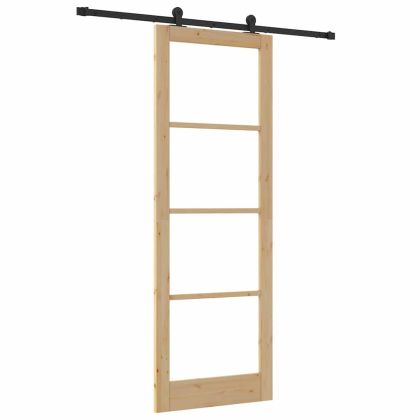 Преплъзваща се врата ORKDAL Естествено и черно 83 x 232 см