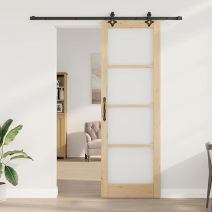 Преплъзваща се врата ORKDAL Естествено и черно 78 x 232 см