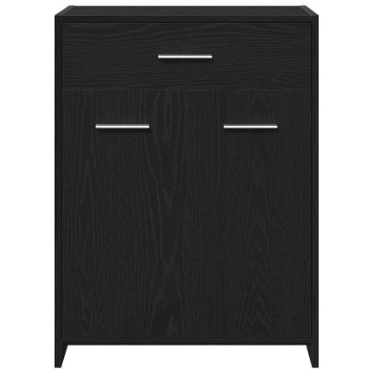 Комплект мебели за баня 4 pcs Черния дъб Инженерно дърво