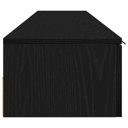 Стенно монтиран шкаф 2 pcs Черния дъб 102 x 30 x 20 см