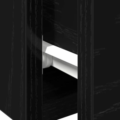 Стенно монтиран шкаф 2 pcs Черния дъб 102 x 30 x 20 см