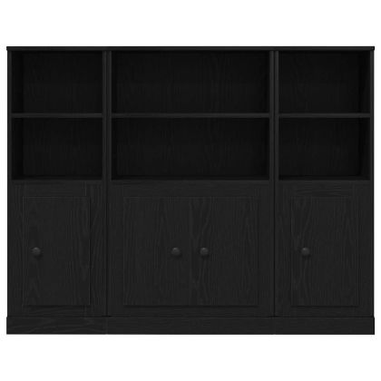 Висок шкаф Черния дъб 132 x 35,5 x 103,5 см Инженерно дърво