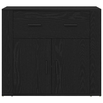 Висок шкаф Черния дъб 80 x 33 x 150 см Инженерно дърво