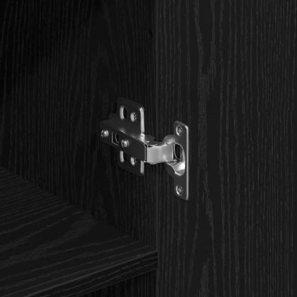 Висок шкаф Черния дъб 69,5 x 34 x 180 см Инженерно дърво