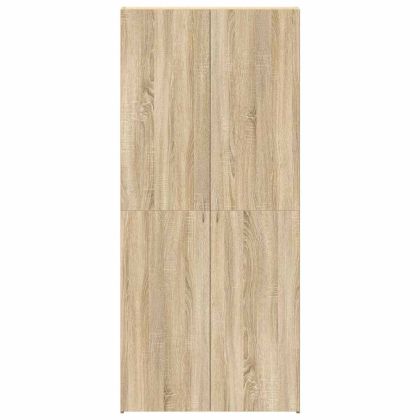 Шкаф за обувки с рафт Кафяво 80 x 35.5 x 180 см Инженерно дърво