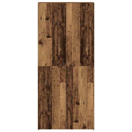 Шкаф за обувки с рафт Кафяво 80 x 35.5 x 180 см Инженерно дърво