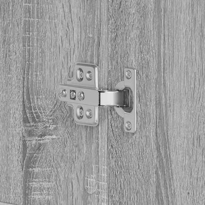 Шкаф за обувки Сив Сонома 80 x 39 x 178 см Инженерно дърво