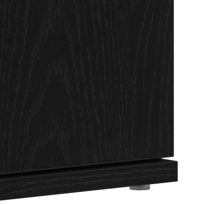 Шкаф за обувки Черния дъб 80 x 39 x 178 см Инженерно дърво