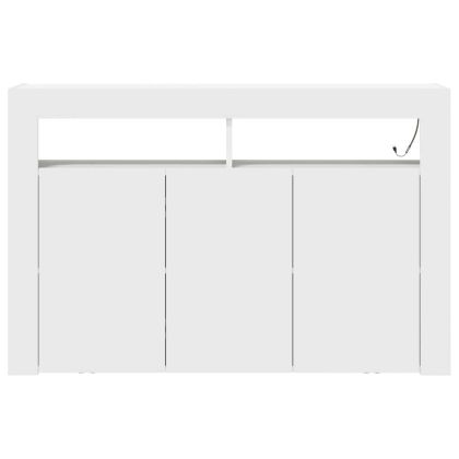 Служебен шкаф Бяло 116 x 30 x 75 см Инженерно дърво