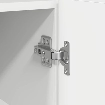 Служебен шкаф Бяло 116 x 30 x 75 см Инженерно дърво