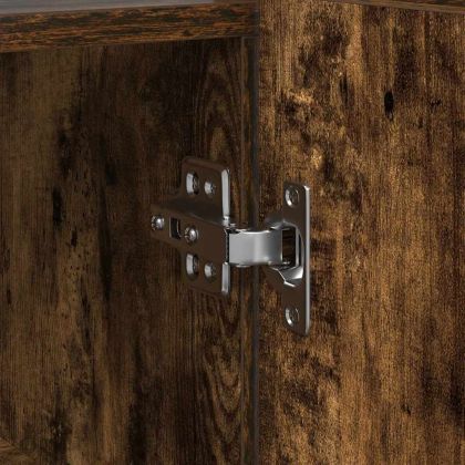 Служебен шкаф Опушен дъб 116 x 30 x 75 см Инженерно дърво