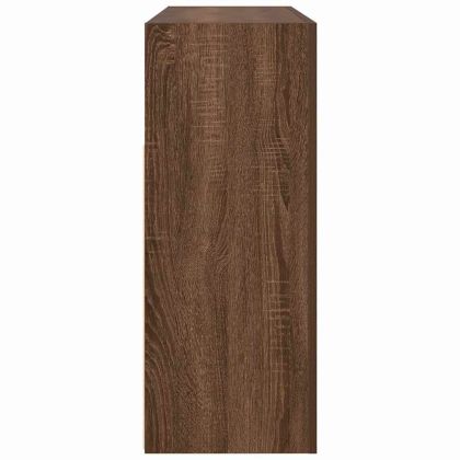 Служебен шкаф Кафяв дъб 116 x 30 x 75 см Инженерно дърво