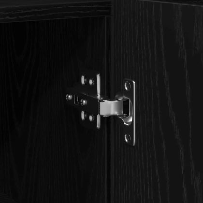 Служебен шкаф Черен дъб 116 x 30 x 75 см Инженерно дърво