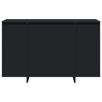 Служебен шкаф Черно 120 x 41 x 75 см Инженерно дърво