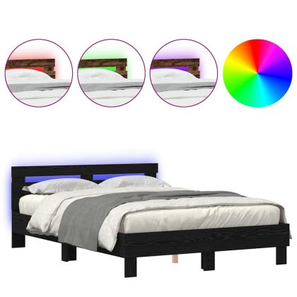 Рамка за легло с таблото Черен дъб 140 x 200 cm Инженерно дърво