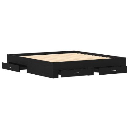 Рамка за легло Черния дъб 180 x 200 cm Инженерно дърво