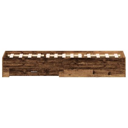 Рамка за легло Старо дърво 120 x 200 cm Инженерно дърво