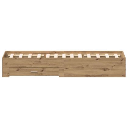 Рамка за легло с чекмедже Дъб 120 x 200 cm Инженерно дърво